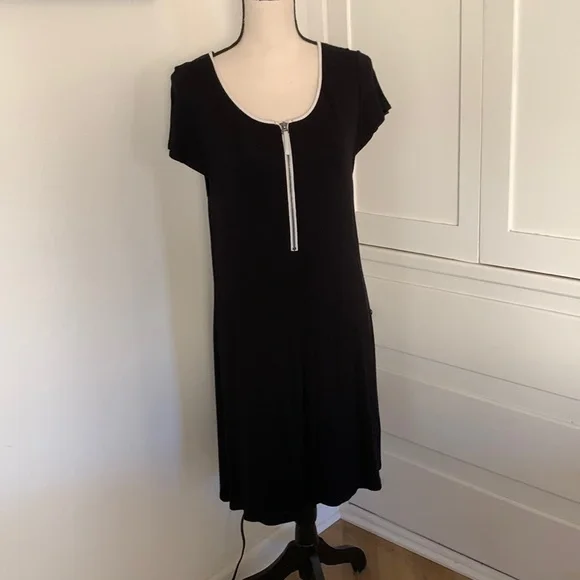 kensie black dress Kensie Black Backless Midi Dress - US 0 main image 0